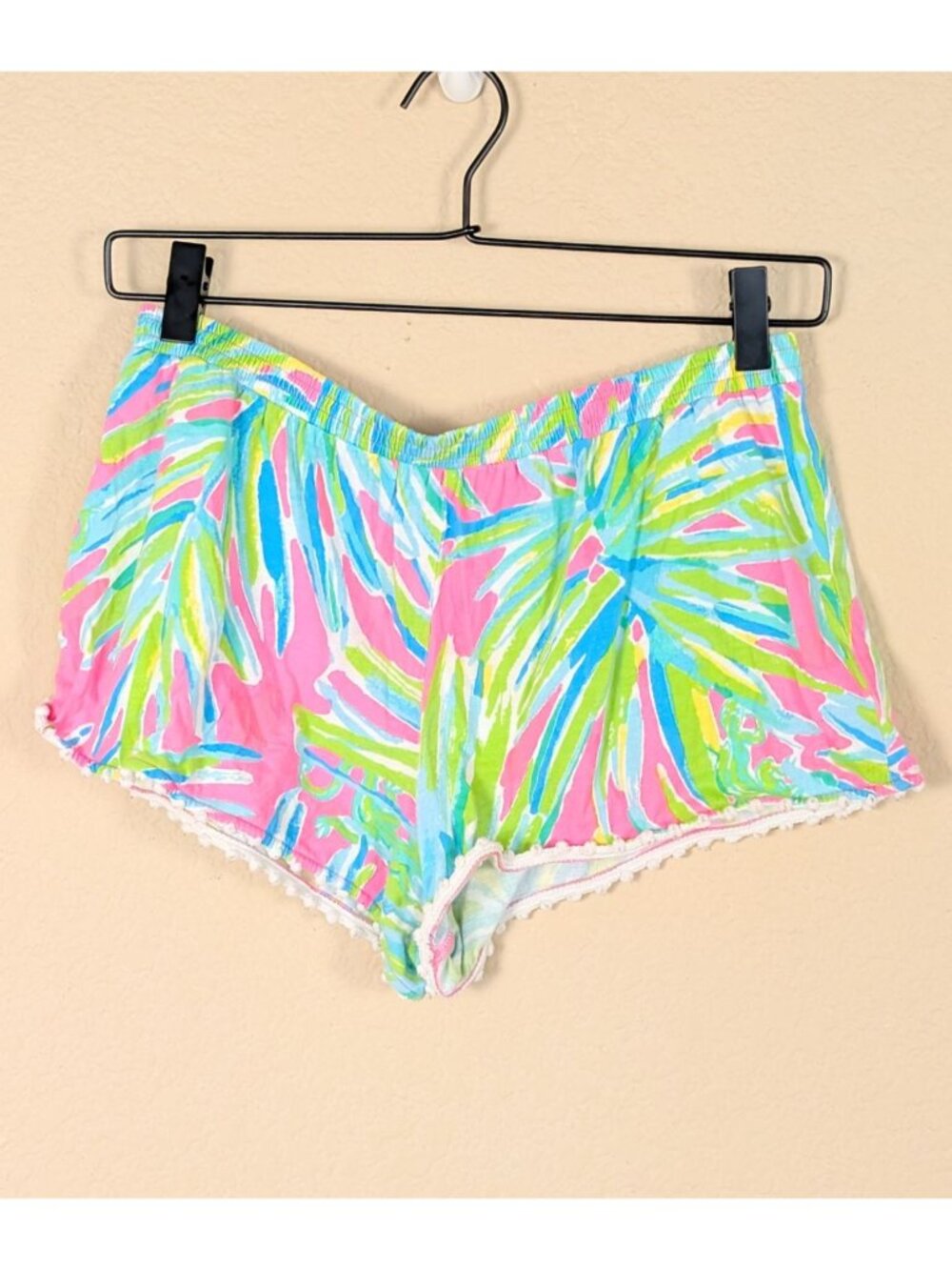 Lilly Pulitzer Arnita Shorts Girls size XL (12-14) Tropical Colorful Cotton 2"
